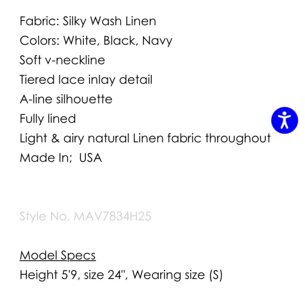 Maven West White Linen Sleeveless Lace Inset Dress Small - Picture 6 of 9